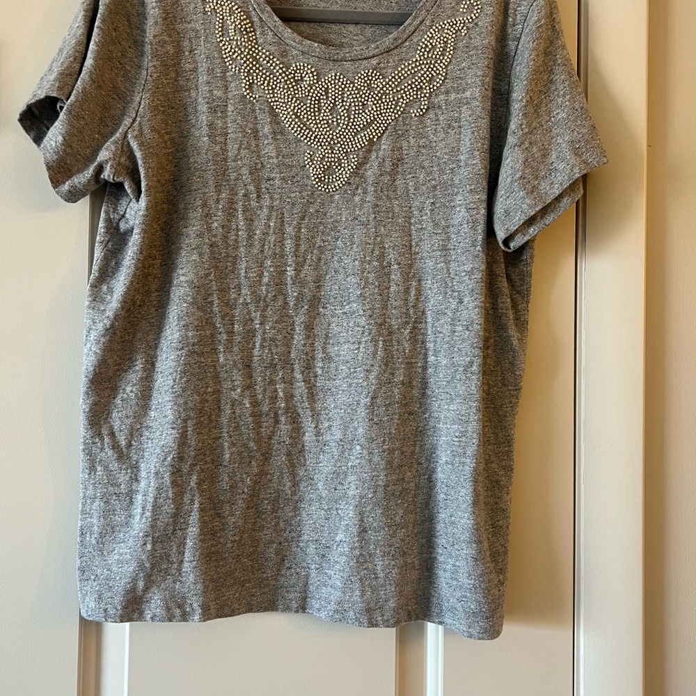J. Crew Gray Relaxed Short Sleeve T-Shirt